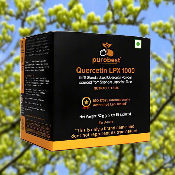 PUROBEST Quercetin LPX 1000 | 95% Quercetin with 150 mg of Bromelain