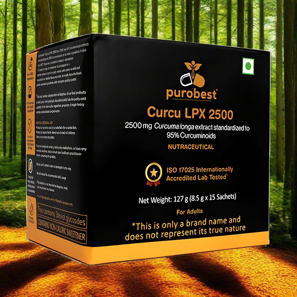 PUROBEST Curcu LPX 2500 | Curcumin Extract with Piperine